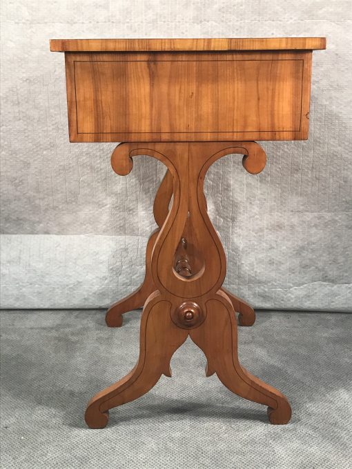 Biedermeier sewing table- side view- styylish