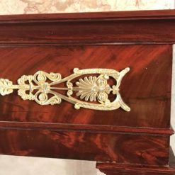 Console Table mahogany- detail with brass fitting- styylish