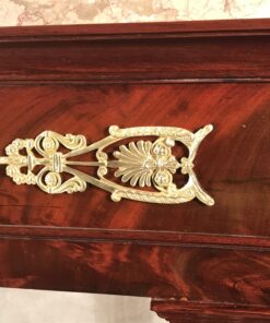 Console Table mahogany- detail with brass fitting- styylish