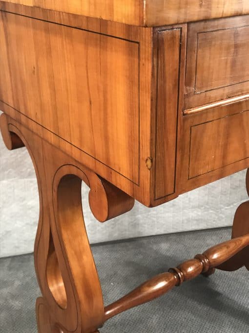 Biedermeier Sewing Table- three quarter view- styylish