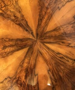 Biedermeier walnut table- detail of the top- styylish