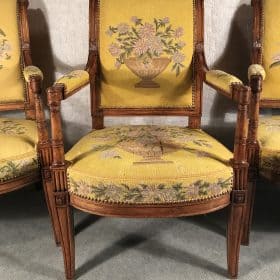 Antique Armchairs, A Set of Three, Directoire Style