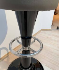 Mid-Century Bar Stool - Black Lacquer - Styylish