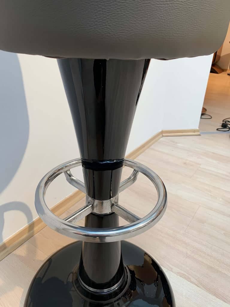 Mid-Century Bar Stool - Black Lacquer - Styylish