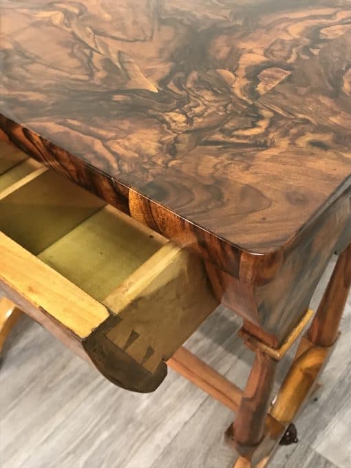 Biedermeier Sewing table- detail of drawer- styylish