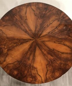 Biedermeier walnut table- top view- styylish