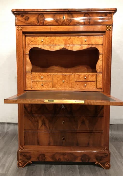 Drop front secretary desk- view with open flap- styylish