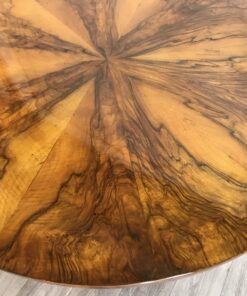 Biedermeier walnut table- detail of veneer- styylish