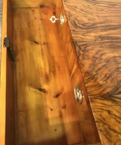Biedermeier walnut dresser- detail of a drawer- styylish