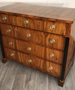 Biedermeier walnut dresser- three quarter views- styylish