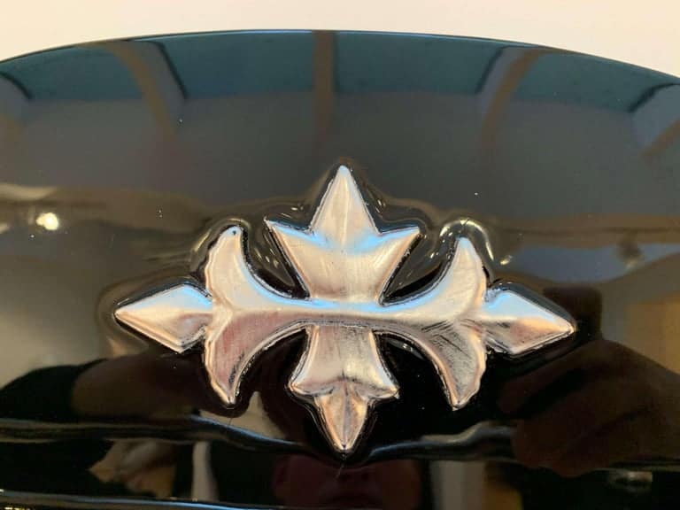 Art Deco Wardrobe with Mirror, Black Lacquer and Nickel, France, 1920s