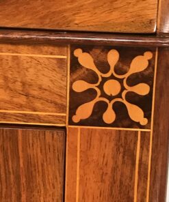 Drop front secretary desk- flower intarsia- styylish