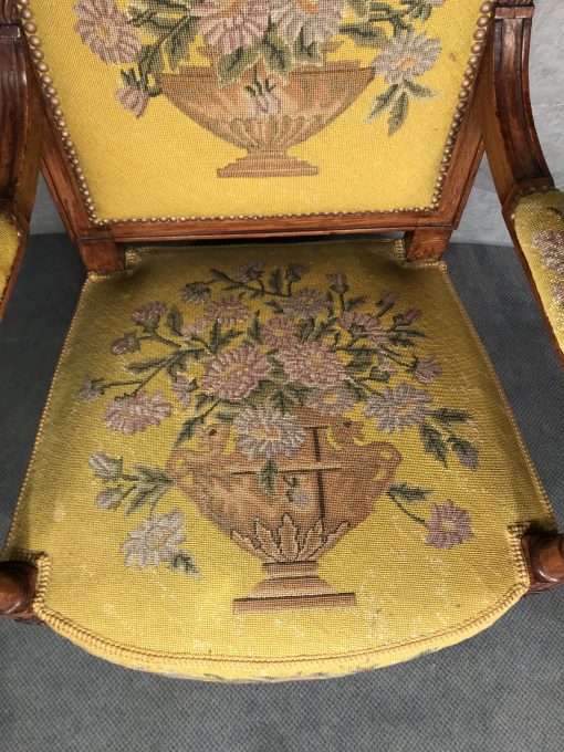 Antique armchairs- detail of a seat- styylish