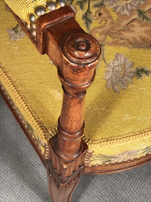 Antique armchairs- detail of the front- styylish