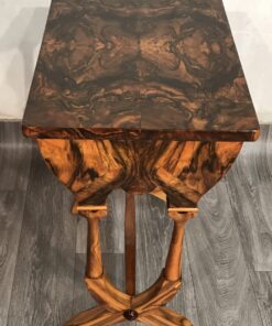 Biedermeier sewing table- side view with top- styylish