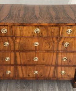 Biedermeier walnut dresser- front view with top- styylish