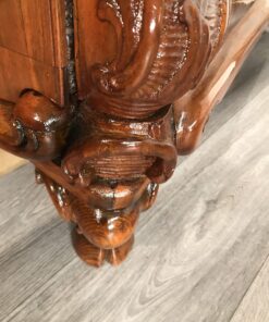 Antique walnut dresser- detail of foot- styylish