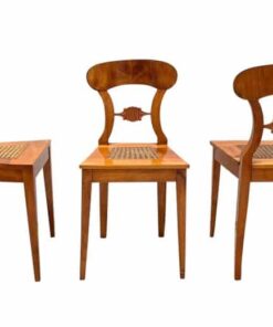 Six Biedermeier Board Chairs - Front and Side View - Styylish