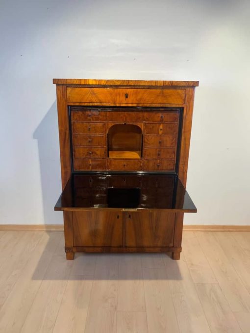 Neoclassical Biedermeier Secrétaire - with Desk Open Full Profile - Styylish