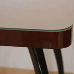 Side Table by J. Halabala, Mahogany Veneer, Czech Republic, circa 1930