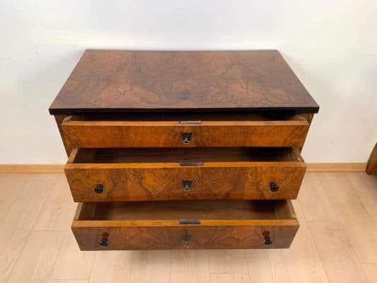 Walnut Biedermeier Commode- drawers- styylish