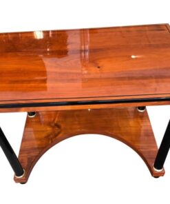 Biedermeier Console Table, Cherry, Full Columns, Mirror, South Germany ca. 1820