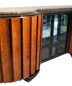 Large Art Deco Sideboard, Amboyna Roots and Rosewood, France/Paris circa 1925