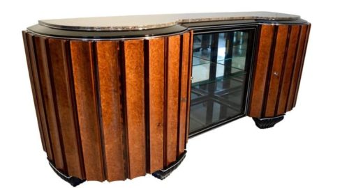 Large Art Deco Sideboard, Amboyna Roots and Rosewood, France/Paris circa 1925