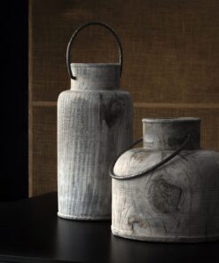 Pine wood vase- two different heights- styylish