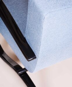 Pair of Blue Armchairs- closeup back- styylish