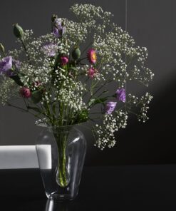 Venetian glass vase- with bouquet- styylish