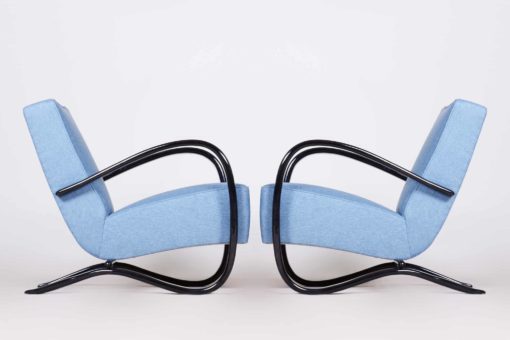 Pair of Blue Armchairs- side- styylish