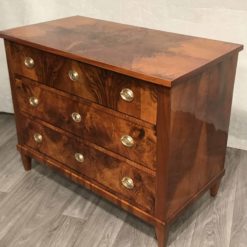 Biedermeier walnut dresser- three-quarter-view- styylish