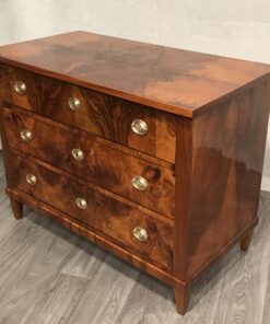 Biedermeier walnut dresser- three-quarter-view- styylish