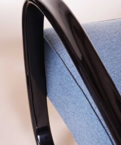 Pair of Blue Armchairs- closeup armrest- styylish