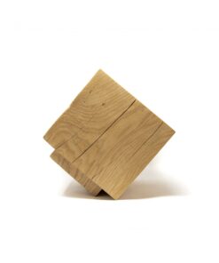 Wood centerpiece- side view- Styylish