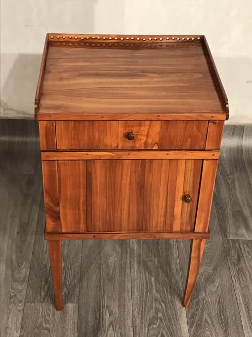 Biedermeier Nightstand- view from above- styylish