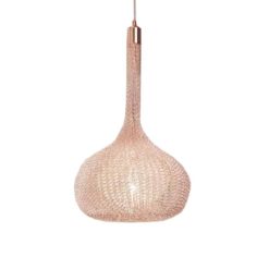 Hand made Pendant light- light pink- styylish