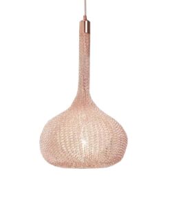 Hand made Pendant light- light pink- styylish