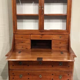 Antique Secretary Desk with Bookcase, 1780