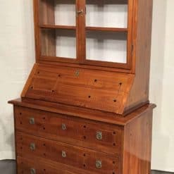 Antique Secretary Desk with bookcase- Three-quarter-view- styylish