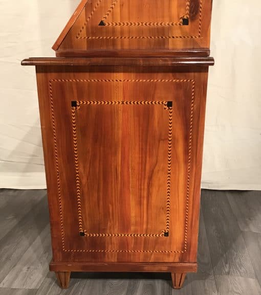 Antique Secretary Desk with bookcase- side view of the lower part- styylish