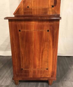 Antique Secretary Desk with bookcase- side view of the lower part- styylish