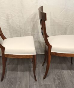 Pair of Biedermeier Walnut Chairs, South German 1820