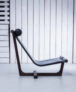 Custom made lounge chair- side view in room- styylish