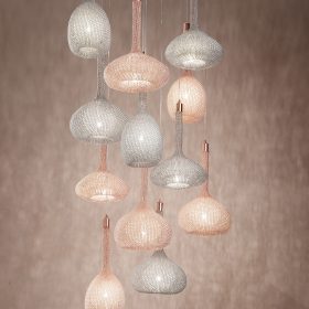 Custom Made Pendant Light, Collection Luce, Shape A, Hand Made