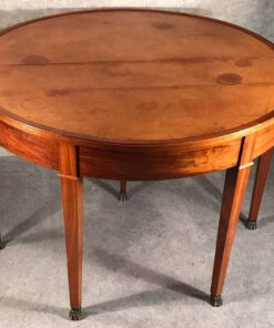 Demilune Table- leather top- Styylish