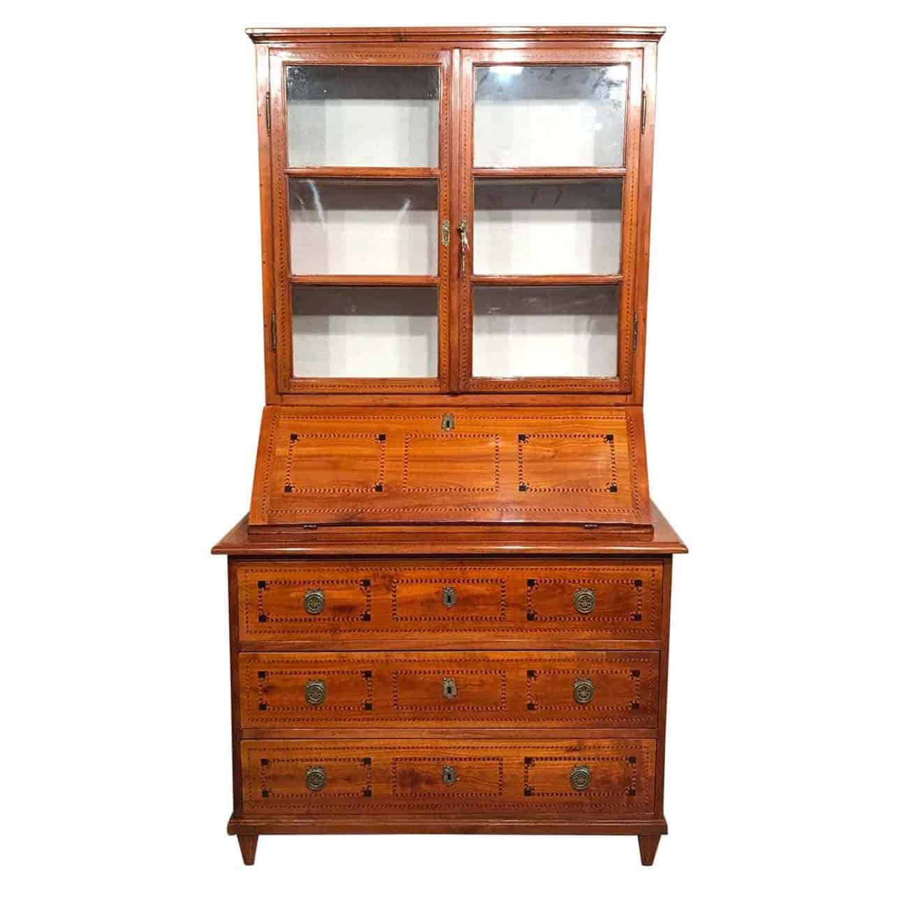 Antique Secretary Desk with bookcase- styylish