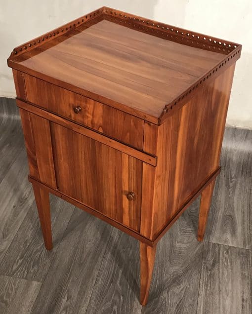 Biedermeier Nightstand- three-quarter view- styylish