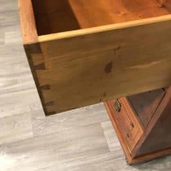 Antique Secretary Desk with bookcase- detail of a drawer- styylish